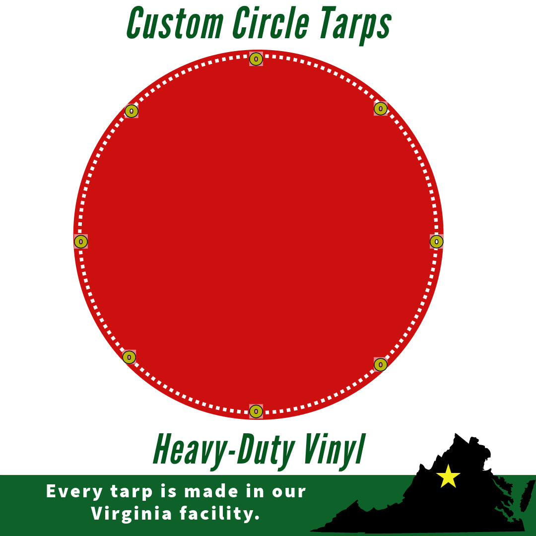 Circle Tarp Builder - Heavy-Duty Vinyl