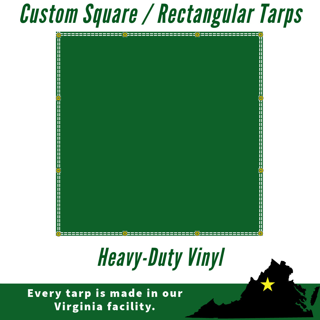 Square / Rectangle Tarp Builder - Heavy-Duty Vinyl
