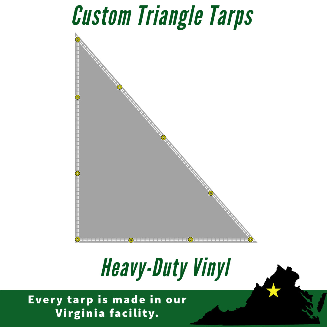 Triangle Tarp Builder - Heavy-Duty Vinyl