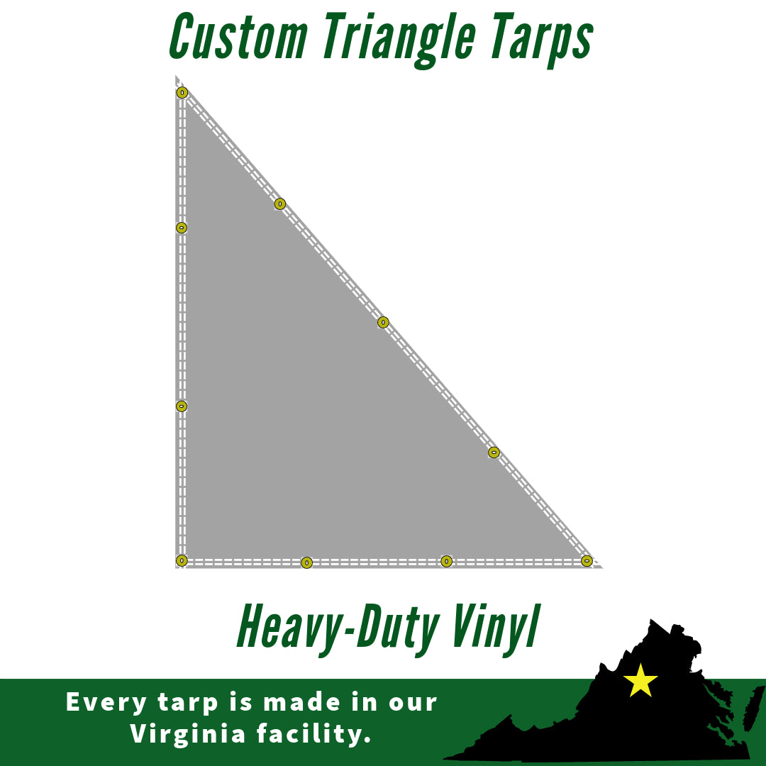 custom tarps Triangle Tarp Builder